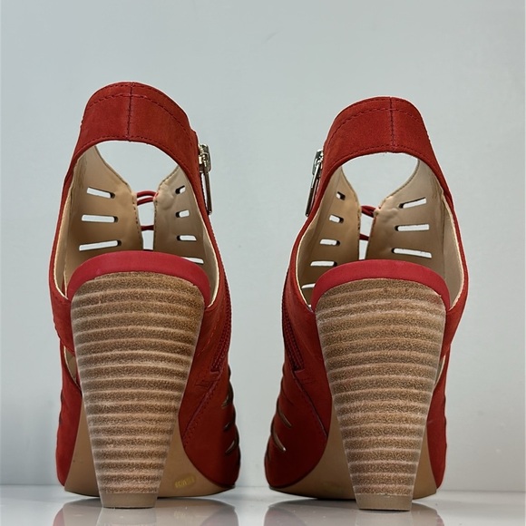 Vince Camuto Evalan Lace-Up Leather Heels Size 8.5 - Picture 6 of 16